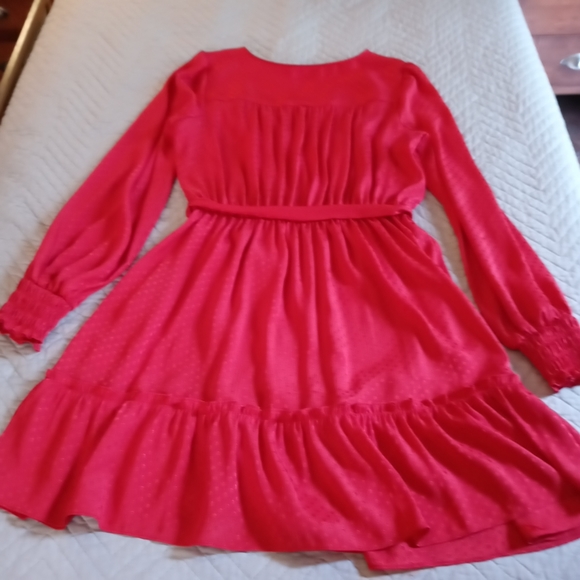 Chelsea & Violet red long sleeve dress - Picture 2 of 7